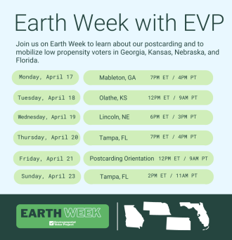 Earth Week Action Environmental Voter Project